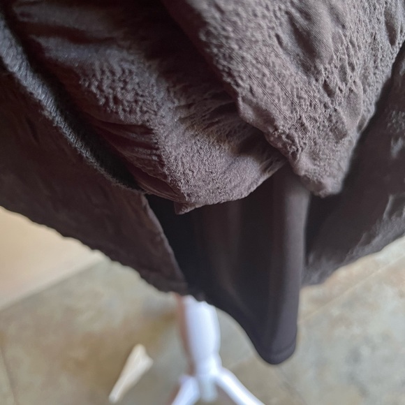 Downeast Black puff sleeve lined midi dress size Large - Picture 6 of 6